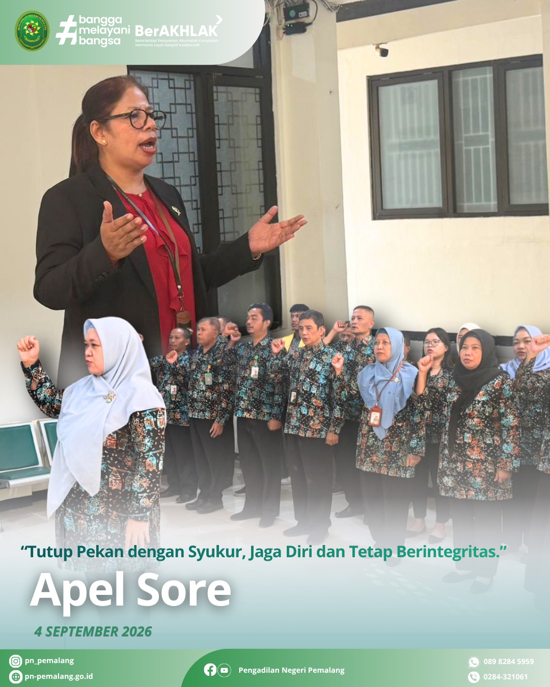 Kegiatan Jumat Bersih Pengadilan Negeri Pemalang