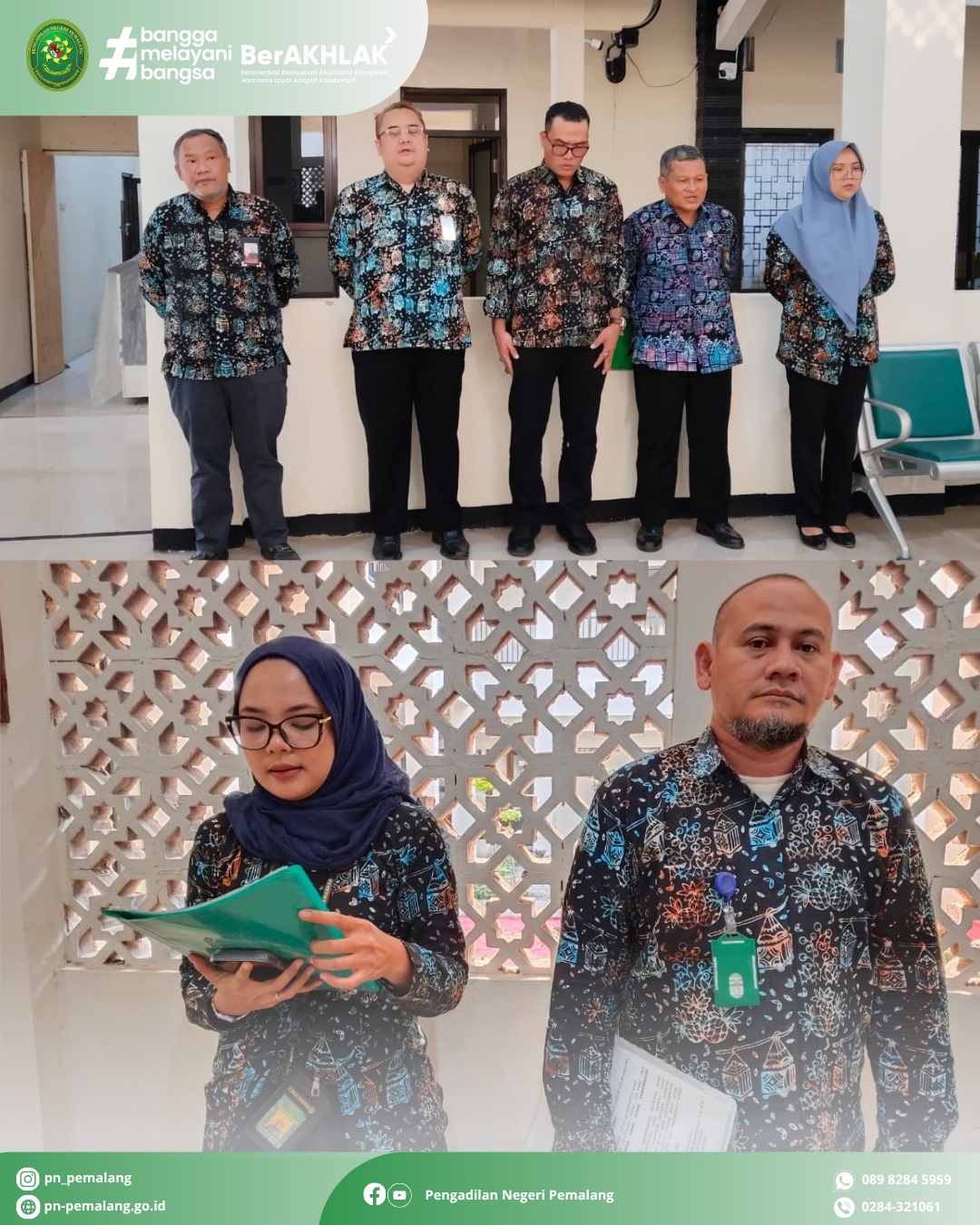 Kegiatan Jumat Bersih Pengadilan Negeri Pemalang