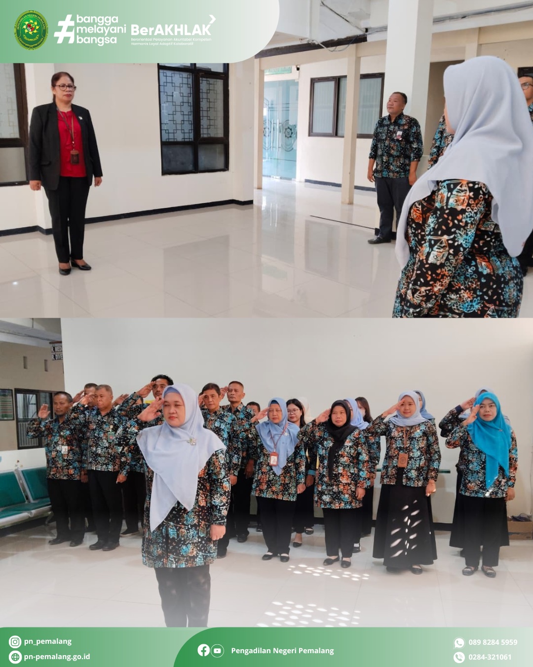 Kegiatan Jumat Bersih Pengadilan Negeri Pemalang