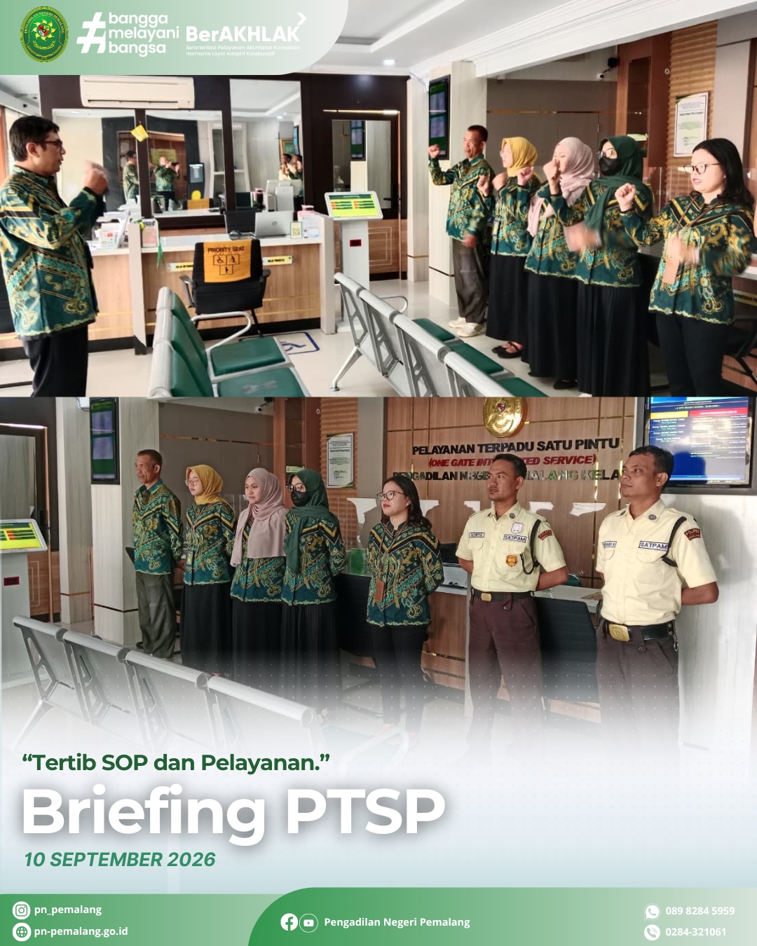 Kegiatan Jumat Bersih Pengadilan Negeri Pemalang
