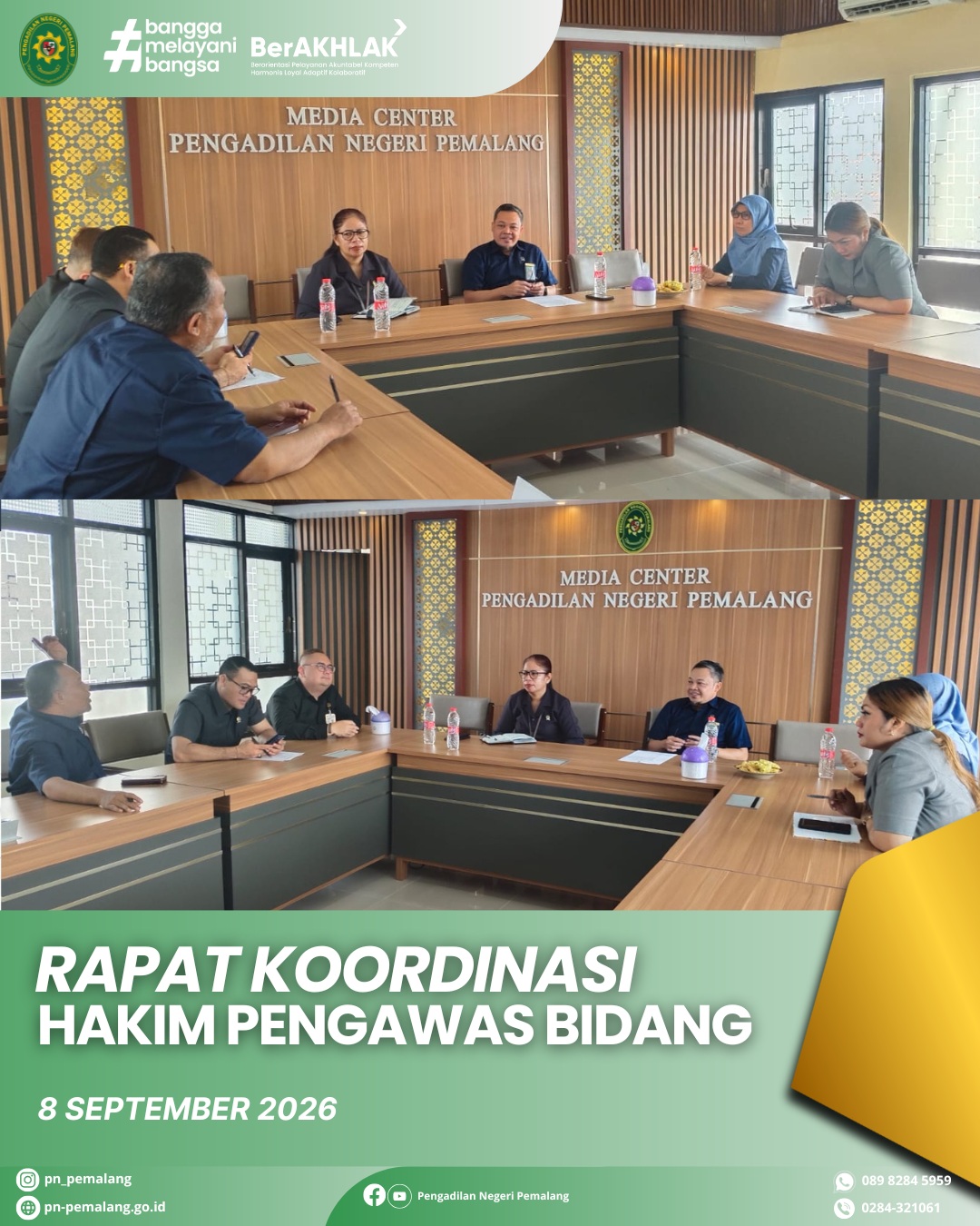 Rapat Hakim Pengawas Bidang Pengadilan Negeri Pemalang